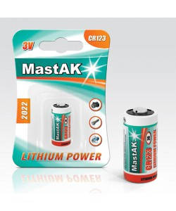 

Батарейка литиевая Mastak CR123 3V