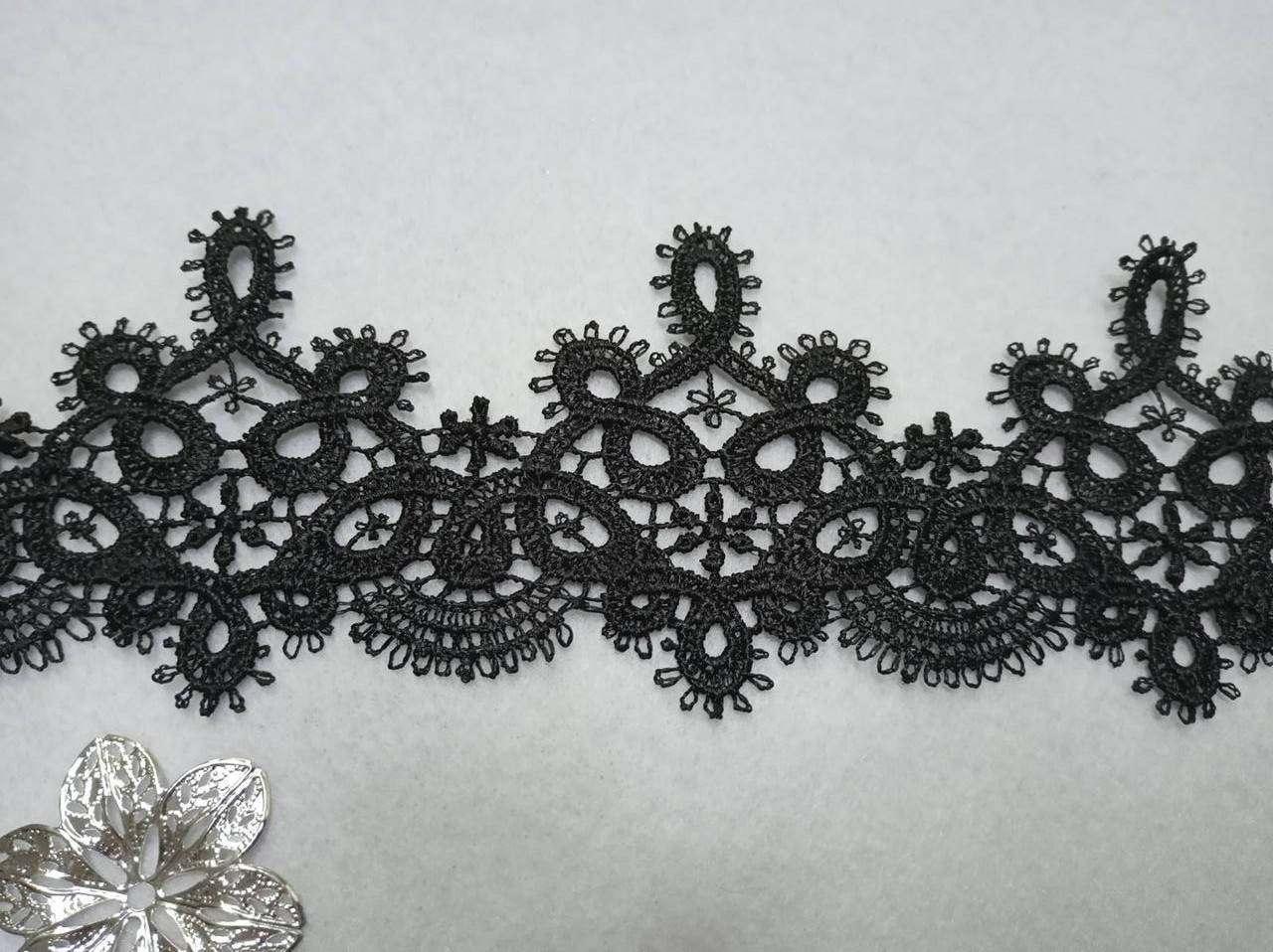 

Кружево Петельки 60мм черный