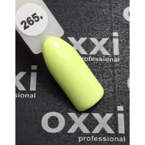 

Гель-лак Oxxi Professional №265 (желтый, эмаль), 10 мл