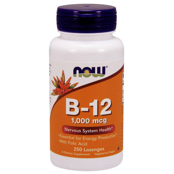 

Витамин В12 Цианокобаламин Now Foods B-12 1000 mсg 250 Lozenges