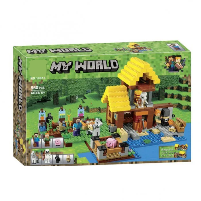 

Конструктор 10813 "Фермерский коттедж" Minecraft 560 деталей