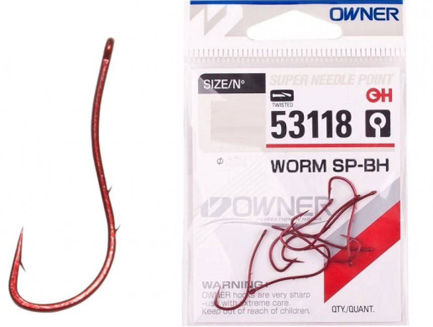 

Крючки Owner Worm SP-BH 53118 №12 (9шт)