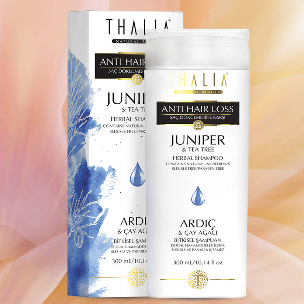 

Безсульфатний шампунь для волосся з екстрактами ялівцю та чайного дерева, 300 мл