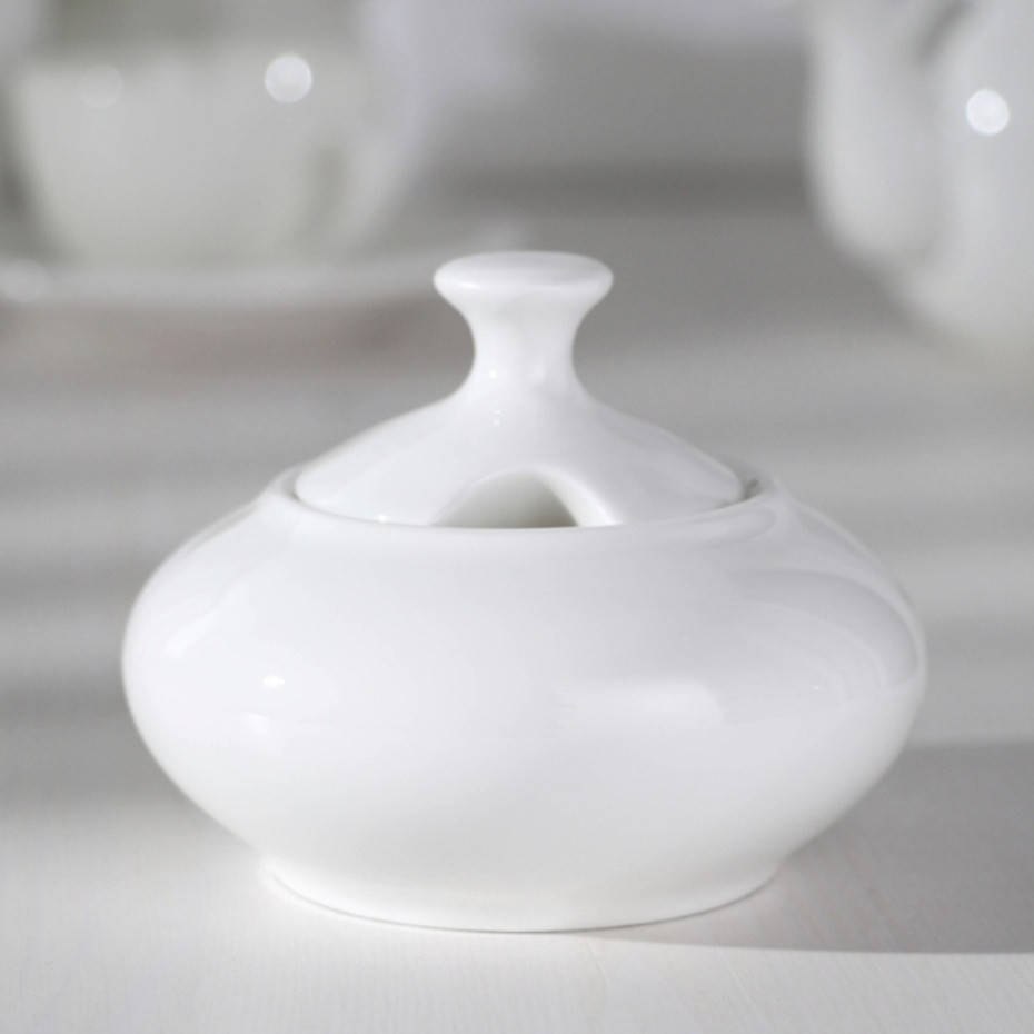 

Сахарница белая фарфоровая HLS Extra white 150 мл (A7069)