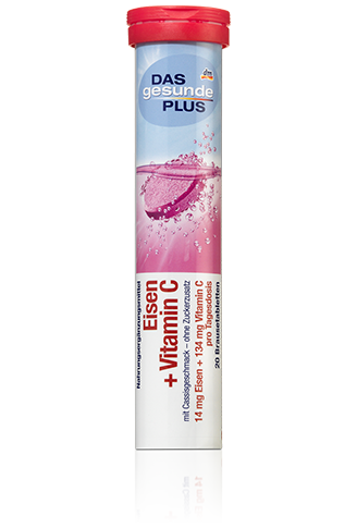 

Витамины-шипучки Das Gesunde Plus Eisen+VitaminC, Железо+ВитаминС 20таб 82г