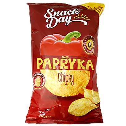

Чіпси Снек дей паприка Snack day papryka 170g 20шт/ящ (Код : 00-00012180)
