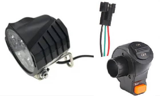 

Фара LED SZ 12W/12-80V с сигналом и пультом управления 3в1