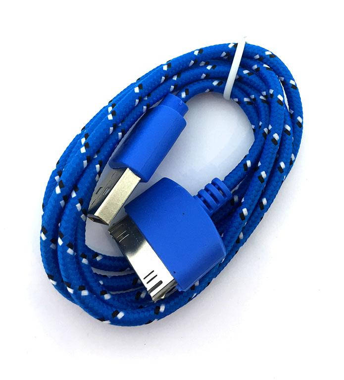 

Дата кабель NYLON iPhone 4 Blue (тех. упаковка), Синий