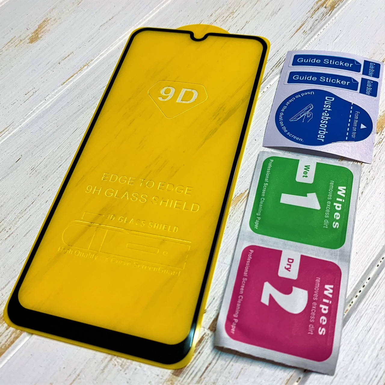 

Защитное стекло для Samsung Galaxy A20 A205 9D чёрное, Прозрачный