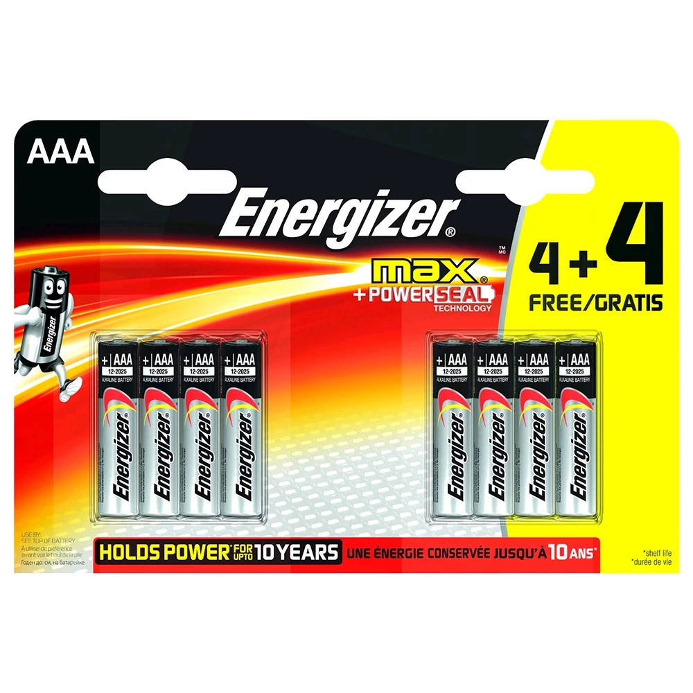 

Батарейка Energizer MAX AAA LR03 BL (8ШТ)