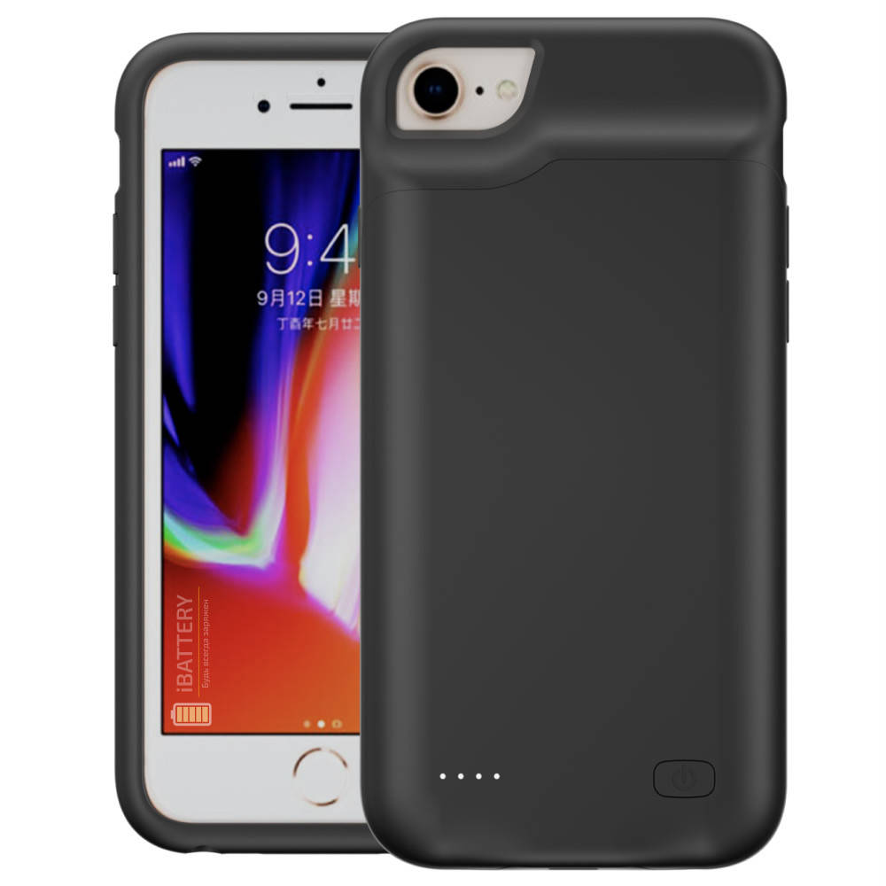 

Чехол-зарядка iBattery для iPhone 6/6s/7/8 6000 mAh black, Черный