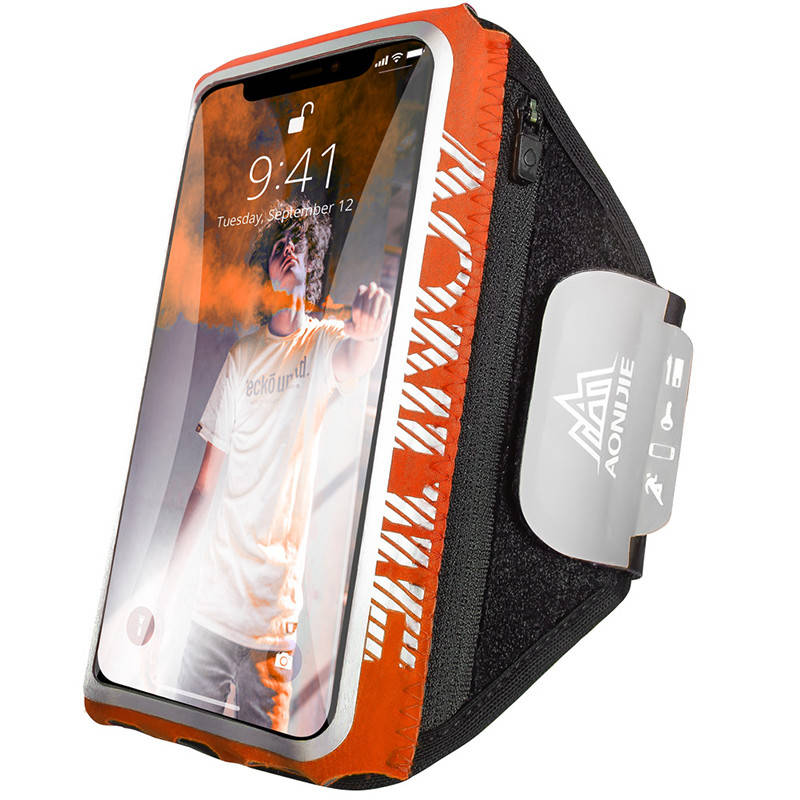 

Спортивний чохол на руку для смартфонів 6 дюймів, Оранжевый