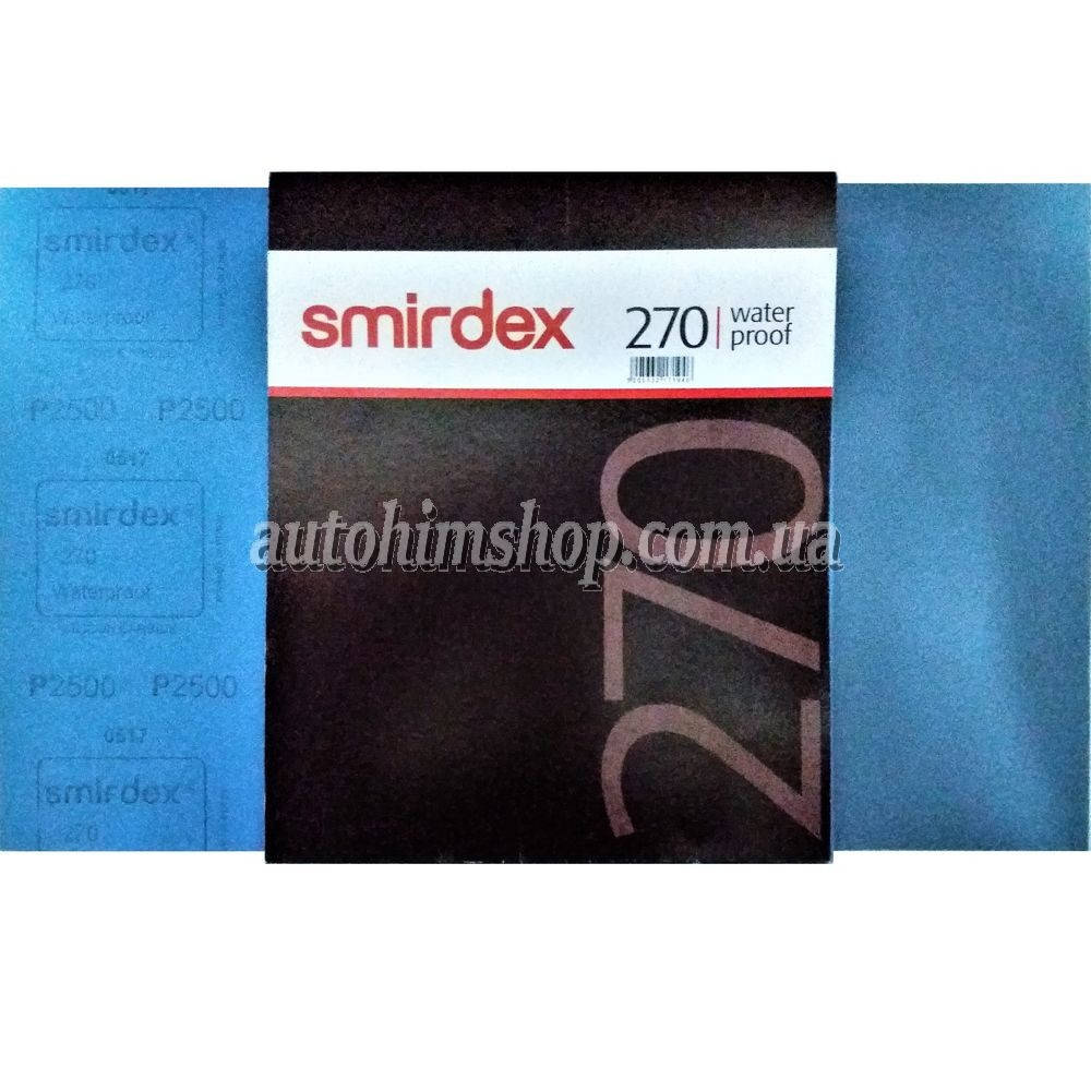 

Smirdex 270 Лист P2500 абразивный водостойкий 28×23 см