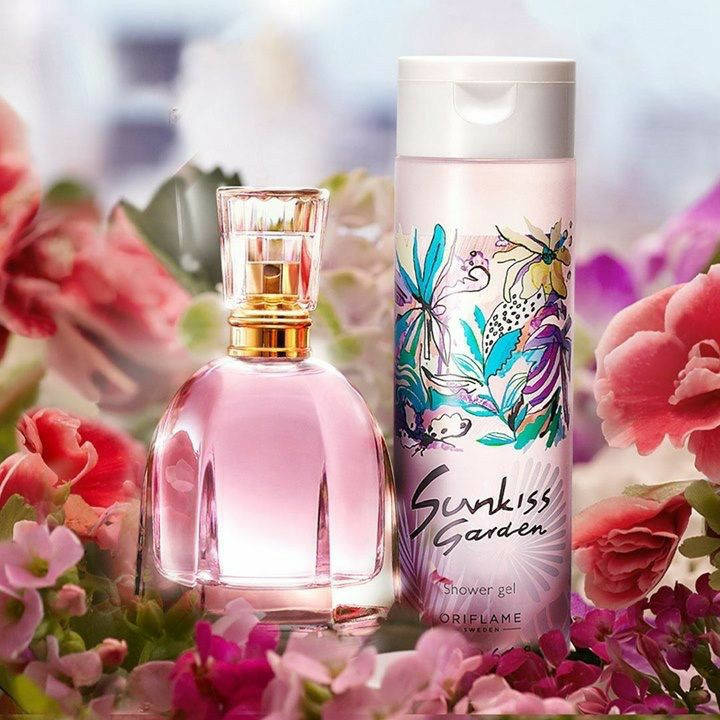 

Жіночий набір, туалетна вода+гель для душу Sunkissed Garden Oriflame.