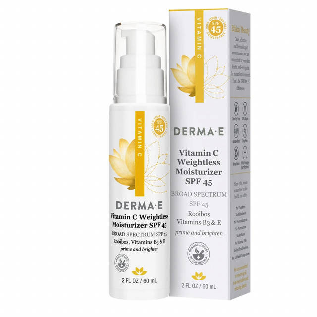 

Увлажняющий солнцезащитный крем легкой текстуры с витамином С SPF45 (60 мл) Derma E (США)