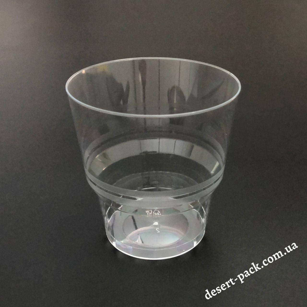 

Пластиковый стаканчик 200 мл (50 шт.) одноразовый, Прозрачный