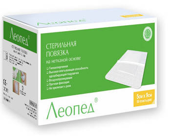 

Леопед повязка стерильная 9х10см