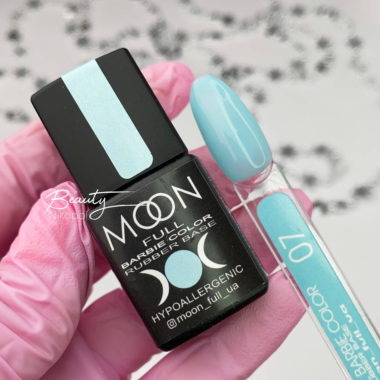 

База Moon Full Barbie Color 07 (бирюзовый, эмаль), 8 мл