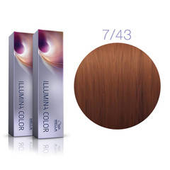 

Фарба для волосся Wella Illumina Сolor 7/43 блонд красно-золотистый