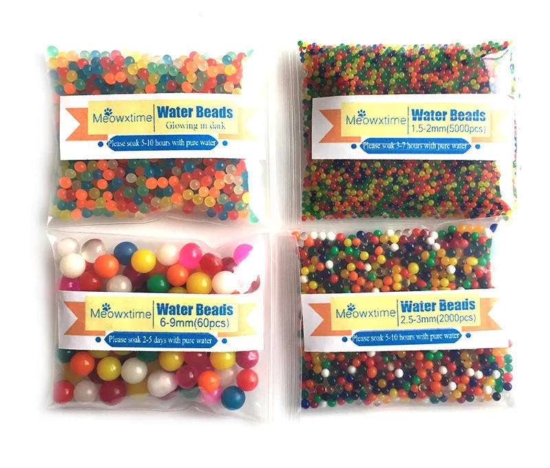 

Игровой набор Орбиз "4 вида", гигантские, класические, светящиеся гидрогелевые шарики Hidrosvit, растут в воде