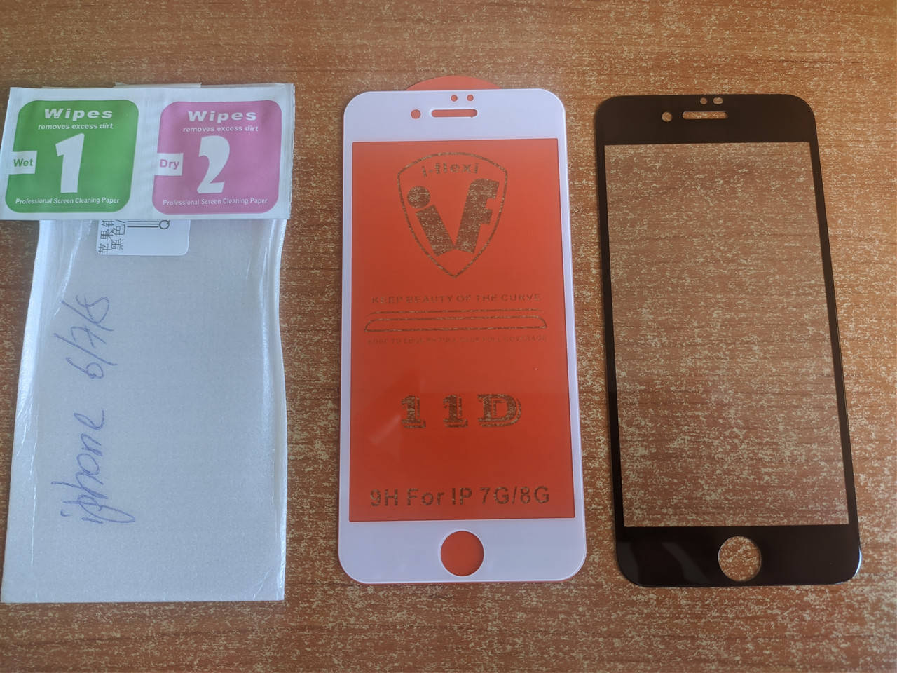 

Защитное стекло для Iphone 6 Iphone 7 Iphone 8 черного белого цвета