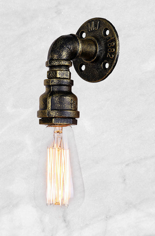 

Ржавый светильник индастриал лофт «Труба» (58-B2036-1)