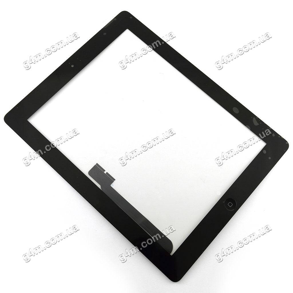 

Тачскрин для Apple iPad 3, iPad 4 с клейкой лентой и кнопкой меню, черный
