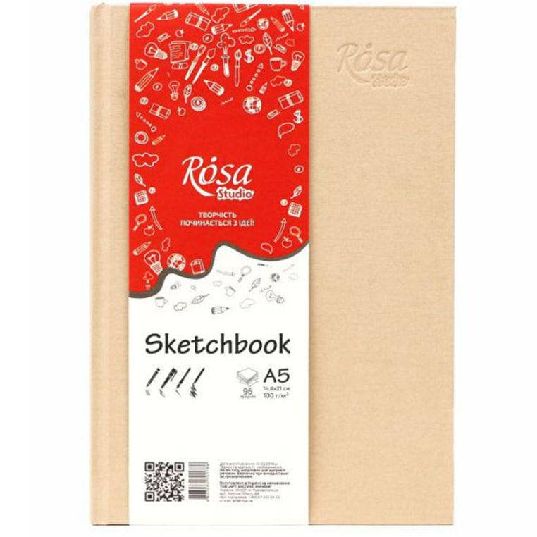 

Блокнот для набросков А5 14,8*21см Rosa Studio 100г/м 96л. 16R5017