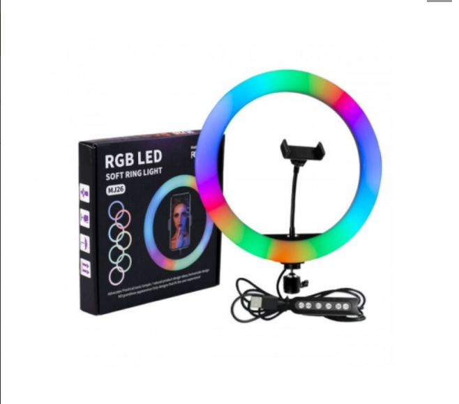 

Кольцевая Лампа MJ-26 RGB 26 См