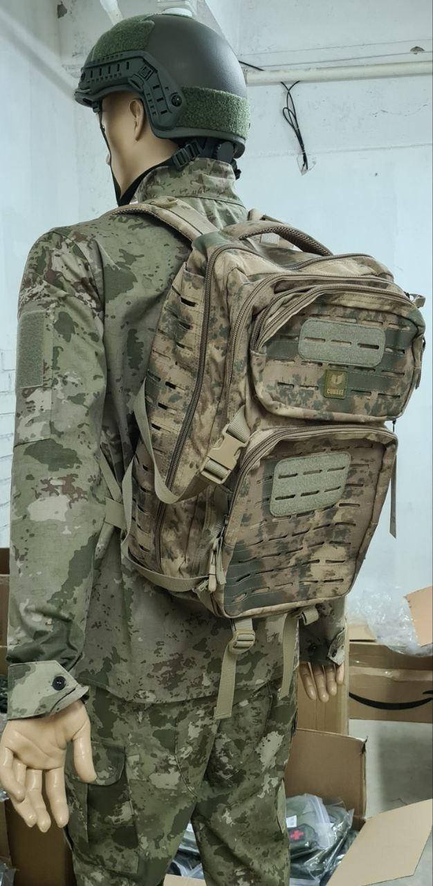 

Рюкзак Combat на 45л. Матеріал Кордура 600D з водонепрониклевою підкладкою