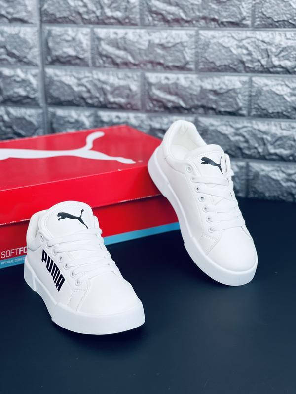 

Кроссовки женские белые повседневные Пума кросовки Puma NEW 40, Белый, лето