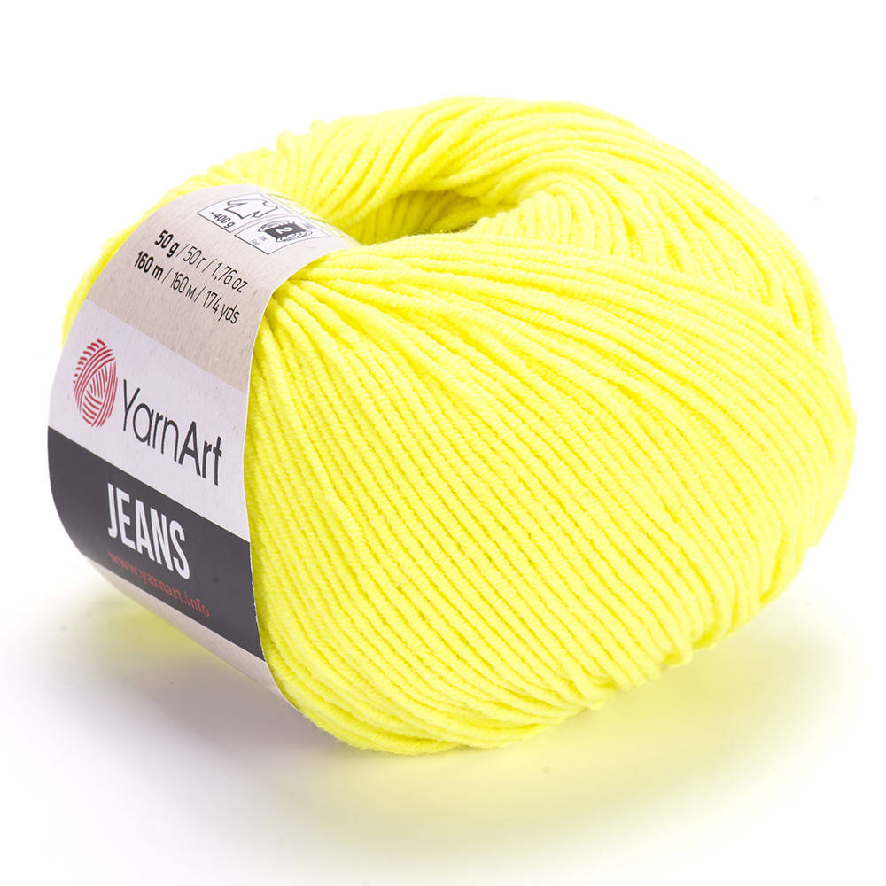 

Пряжа YarnArt Jeans 58, Желтый
