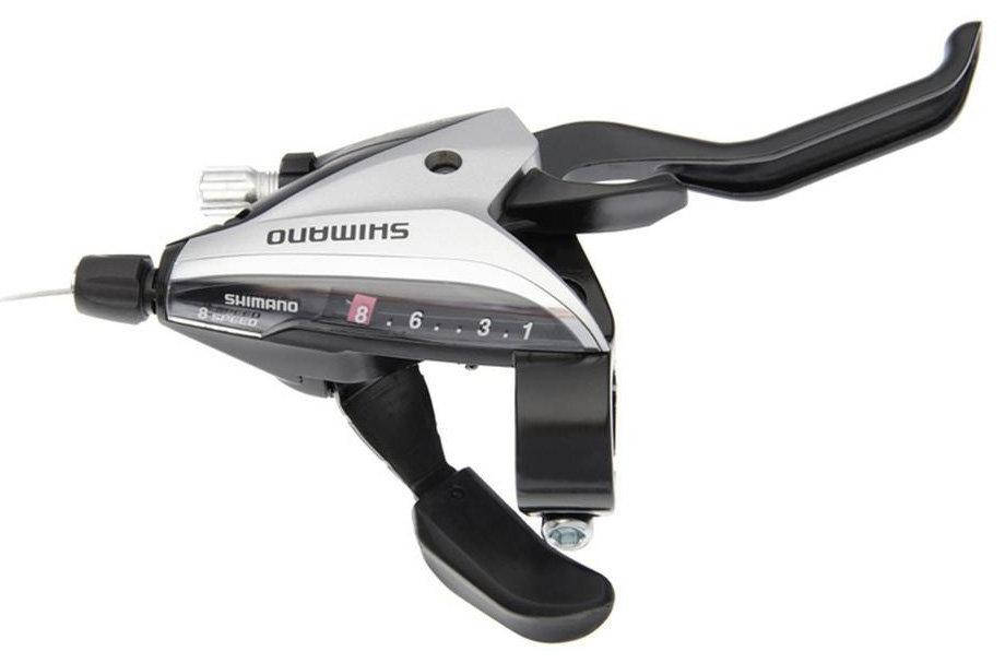 

Манетка моноблок Shimano ST-EF65 права 8шв серый / черный (ST-EF65-8sr)