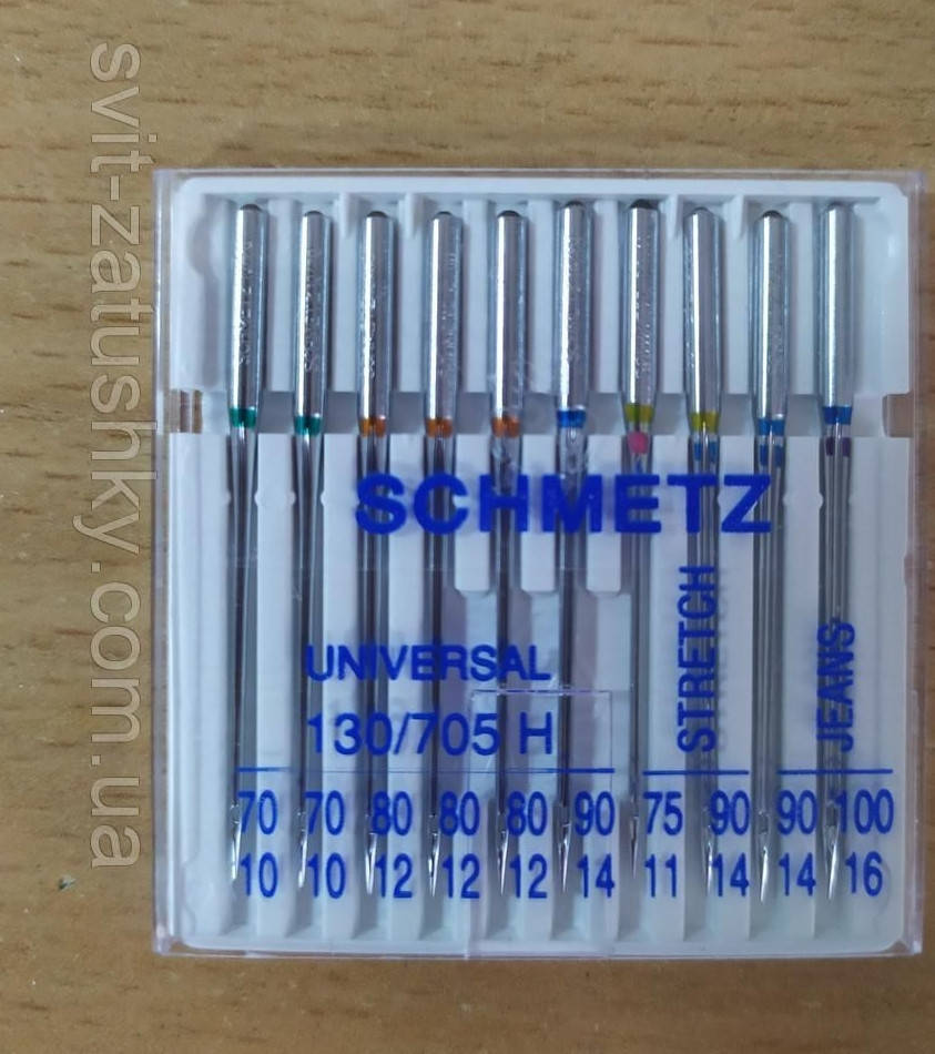 

Набор игл Schmetz Sort combi-box для бытовых швейных машин.