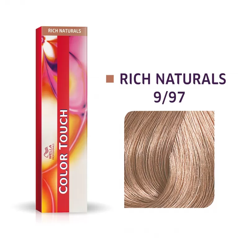 

Краска для волос Wella Color Touch 9/97 яркий блондин сандре коричневый 60мл.
