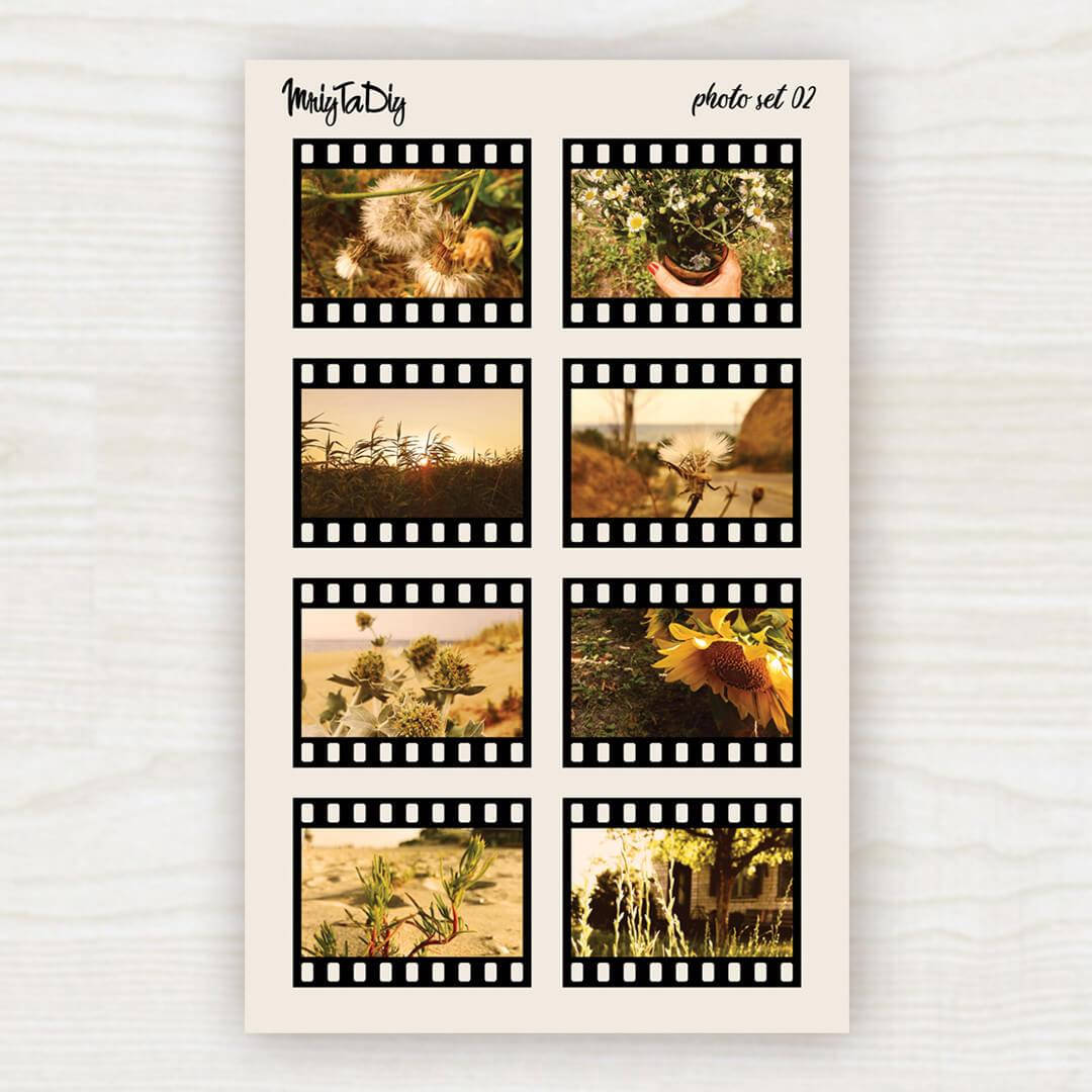 

Сет фотостикеров MriyTaDiy №2 Природа 11.5 см х 18.5 см, Желтый