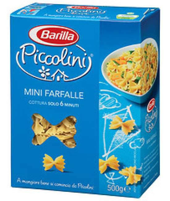 

Детские макароны Piccolini Mini farfalle Barilla 0.5 кг