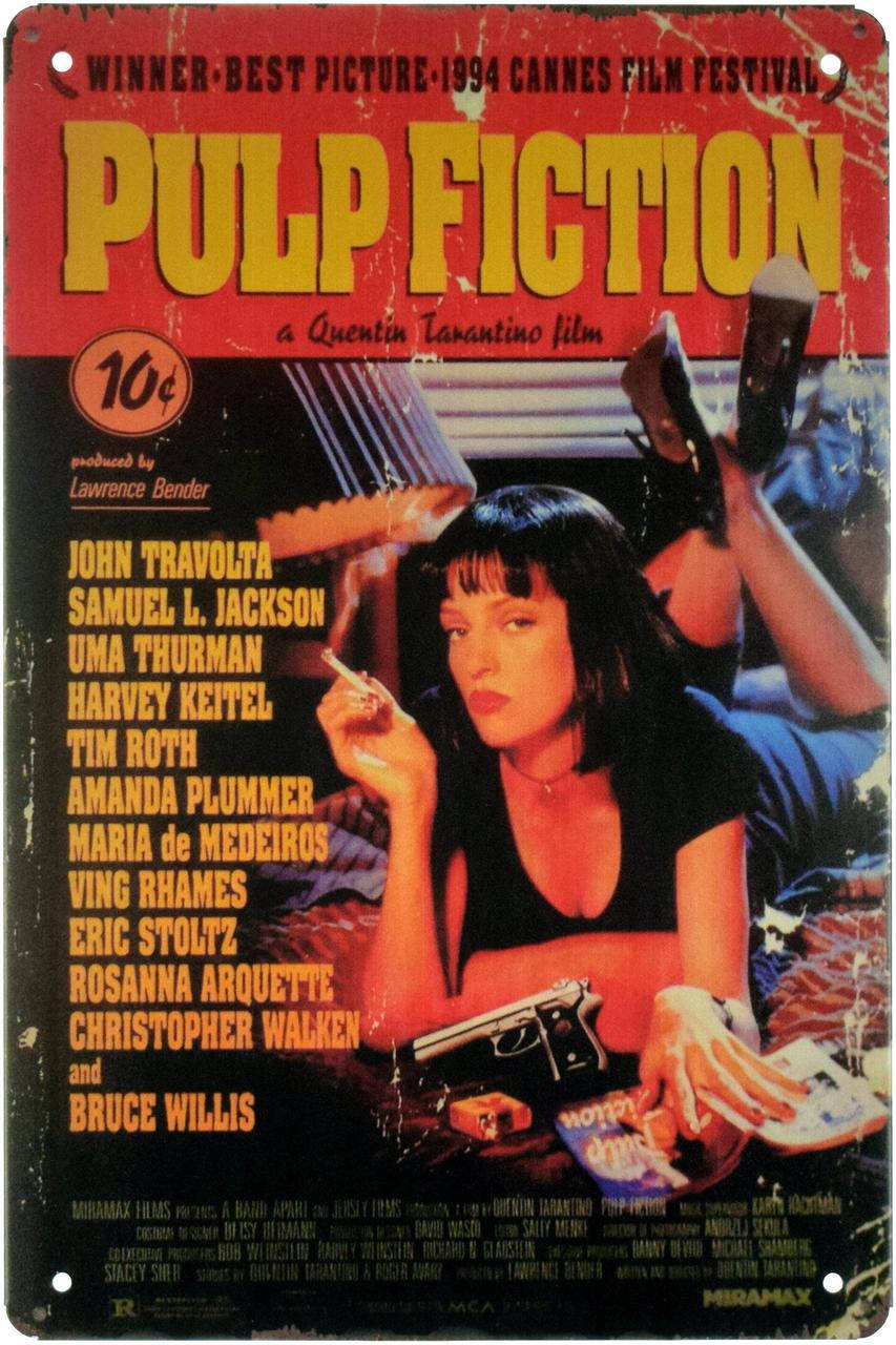 

Металлическая табличка "Криминальное Чтиво / Pulp Fiction (Cover)" (ms-001633)