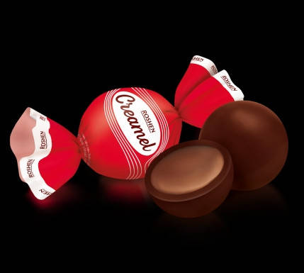 

Цукерки Рошен Roshen Creamel зі смаком фундука 0.8кг