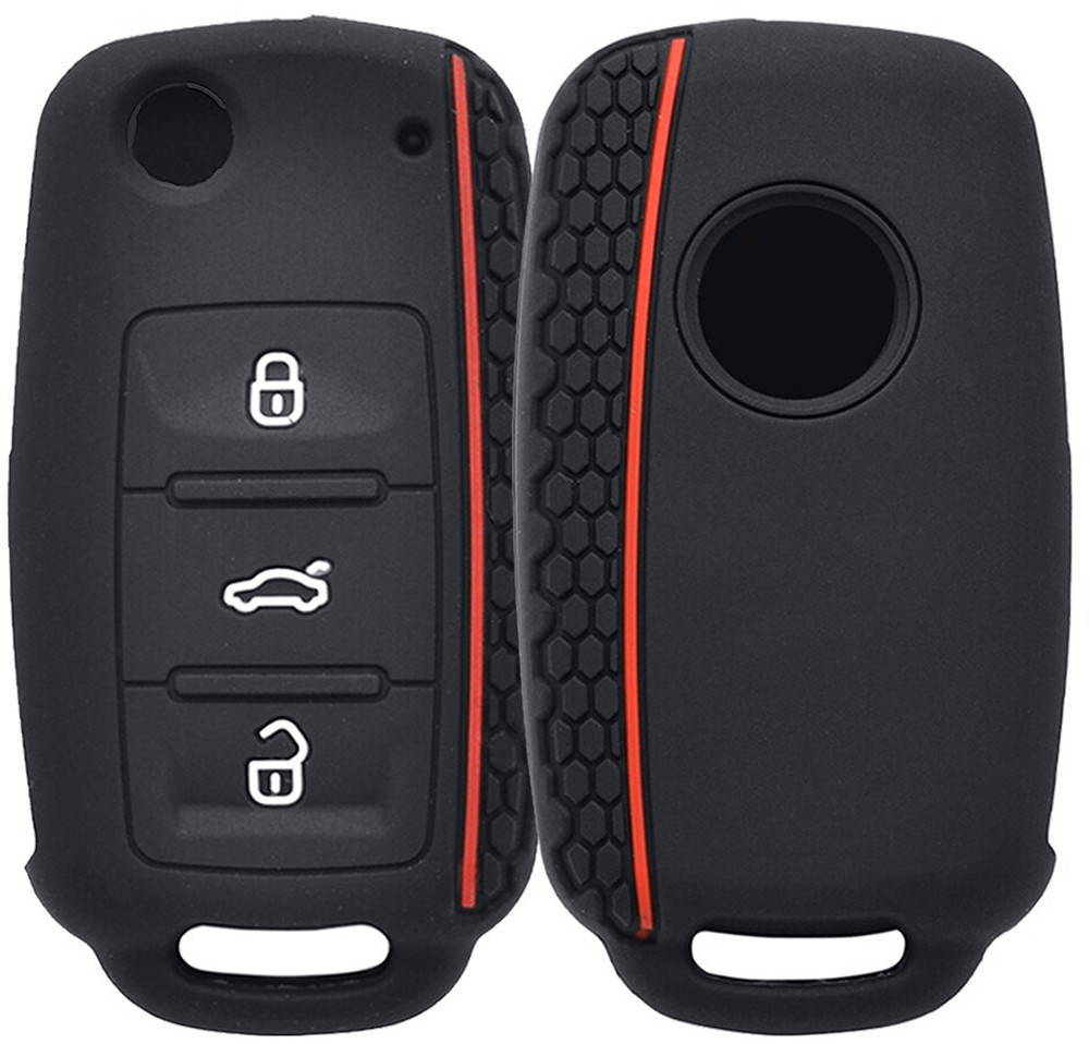

Чехол для автомобильного ключа Skoda, Volkswagen, Seat Black