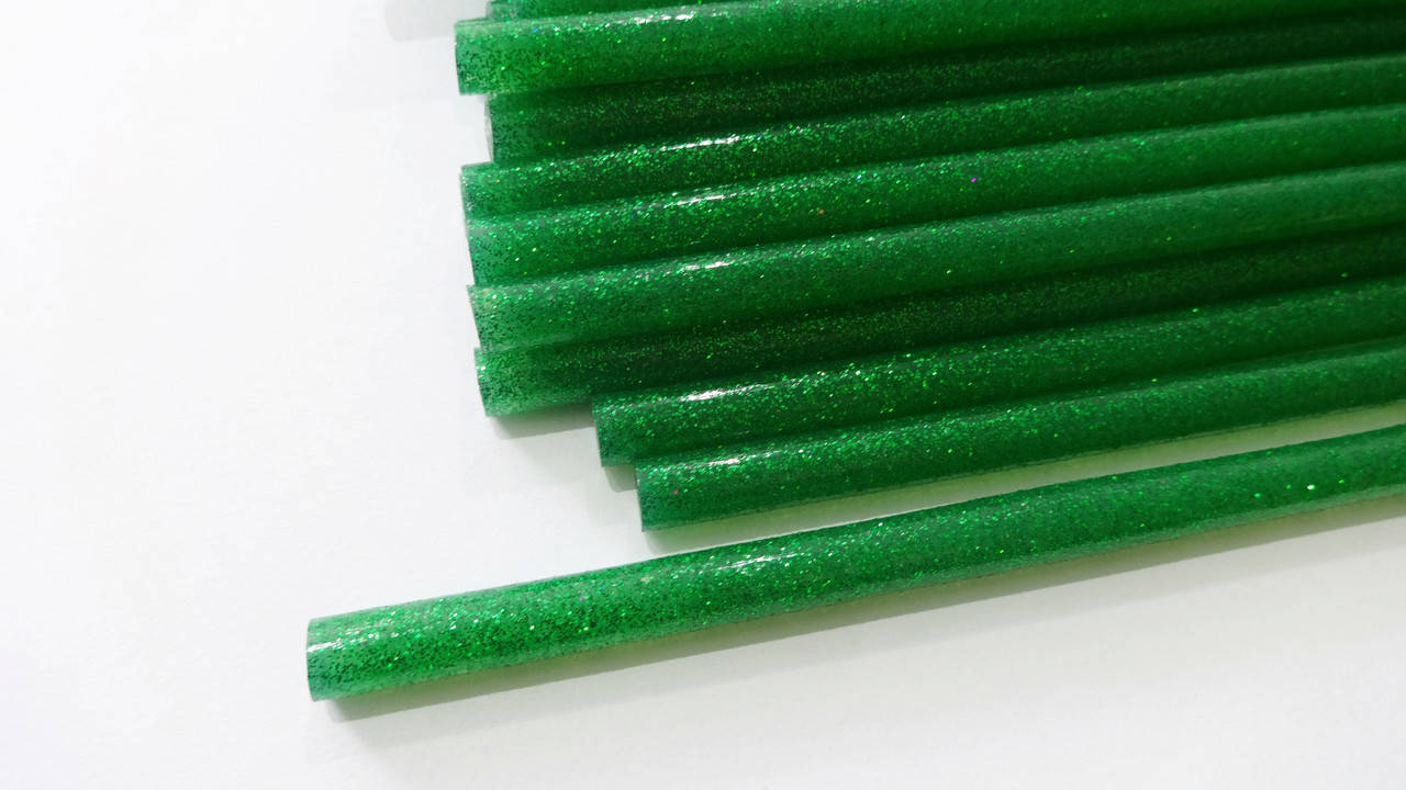 

Клей для термопистолета с блестками зелёный 7 мм х 190 мм