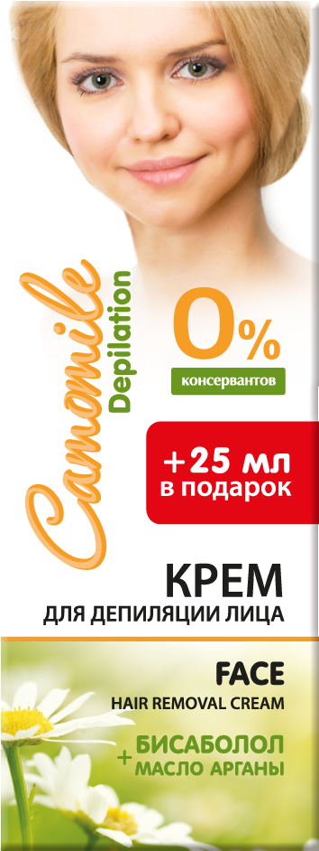 

Крем для депіляції обличчя 75 мл Camomile Depilation