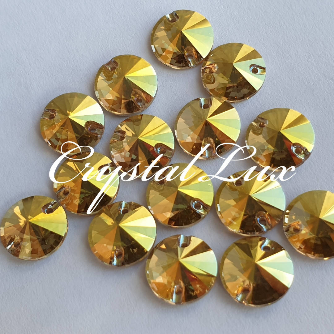 

Стразы пришивные SWARO Круги 10mm Suneshine