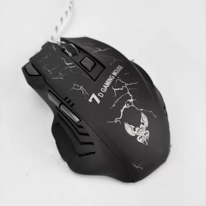 

Мышь проводная оптическая GAMING MOUSE X7 / Геймерская компьютерная мышка Игровая с подсветкой, Черный