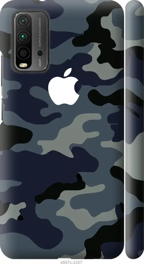 

Чехол для Xiaomi Redmi 9T с картинкой / на Ксяоми, сяоми, ксиоми редми 9т с принтом Камуфляж 1, Белый