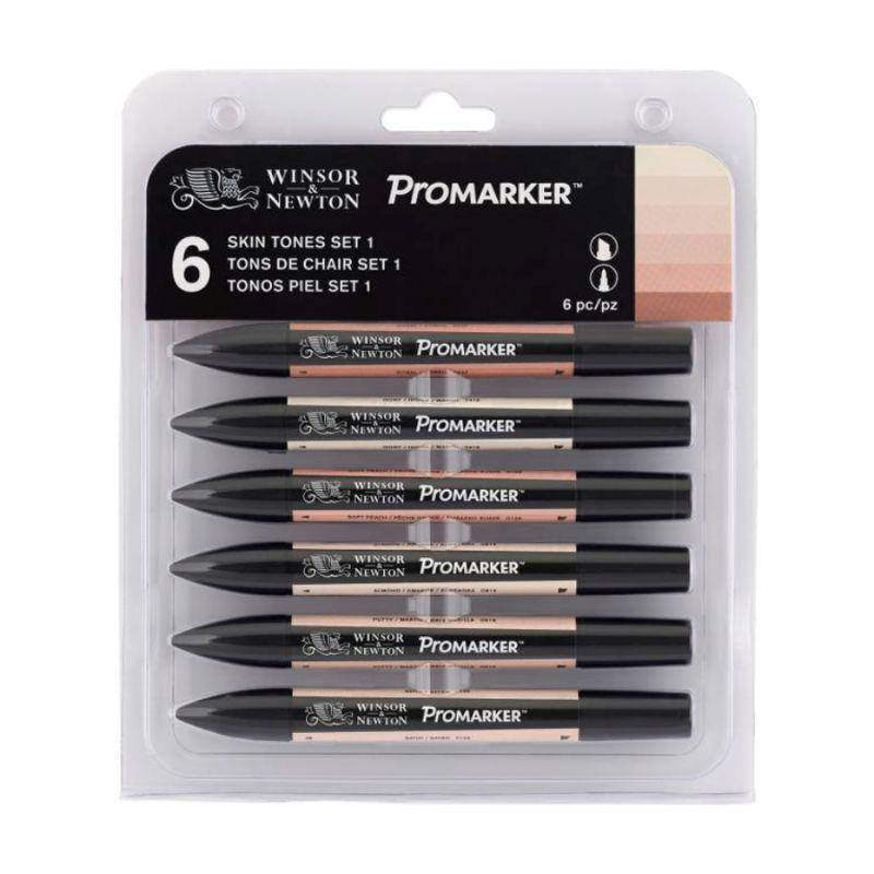 

Набор двухсторонних маркеров Promarker Телесные тона, 6 шт, W&N