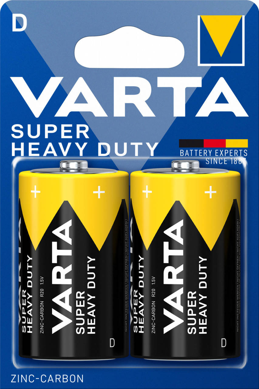 

Батарейка VARTA Superlife D/R20 (2шт)
