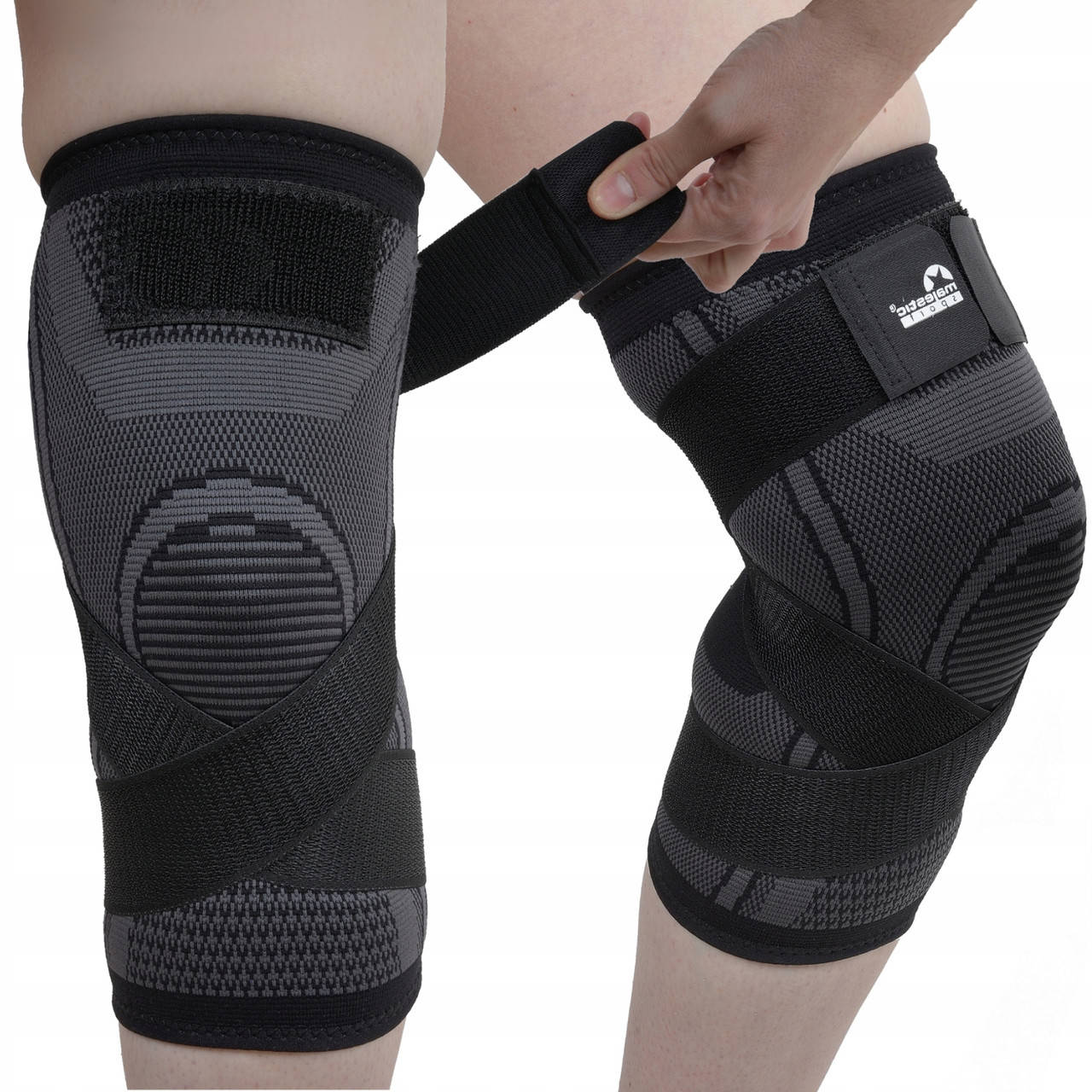 

Фиксатор (бандаж) для колена Majestic Sport M-K-G-M 2 шт Size M