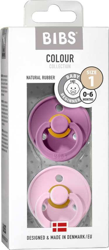 

Пустышка Bibs Lavender + Baby Pink 0 - 6 мес., Розовый