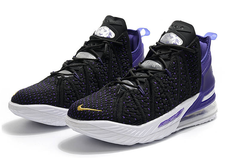 

Баскетбольные кроссовки Nike Lebron 18 "Lakers", Черный